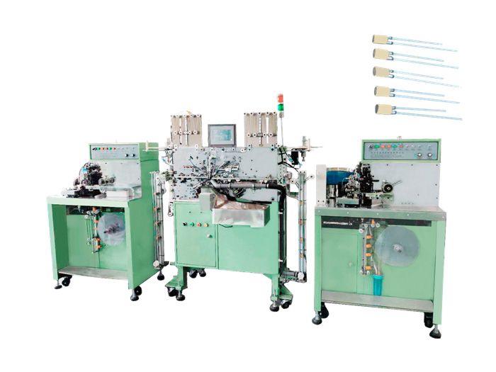 Stitching and winding machine