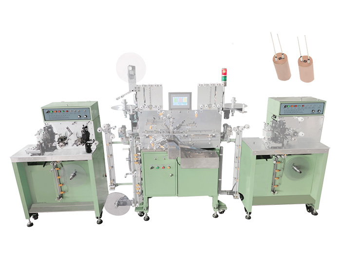 Stitching and winding machine