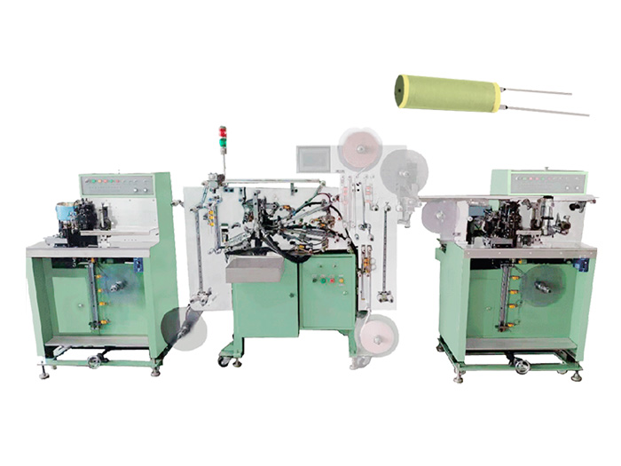 Super wide stitching and winding machine